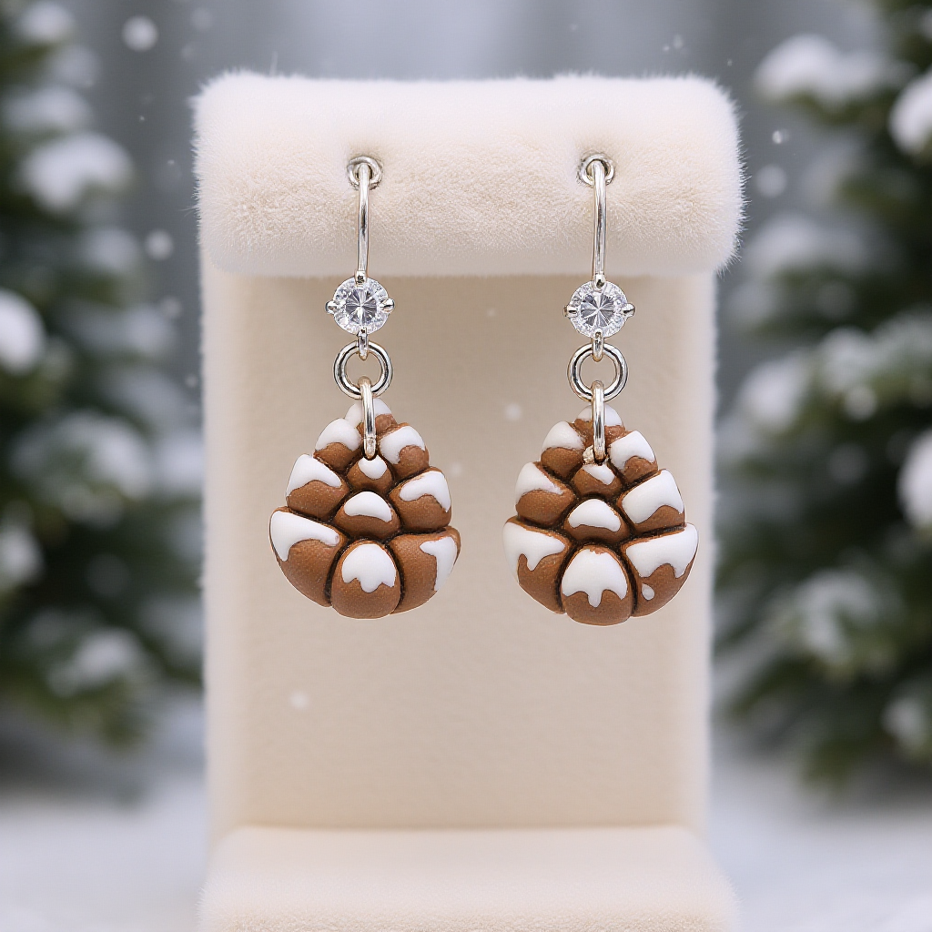 Pine Cones with Snow