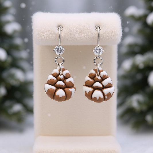 Pine Cones with Snow