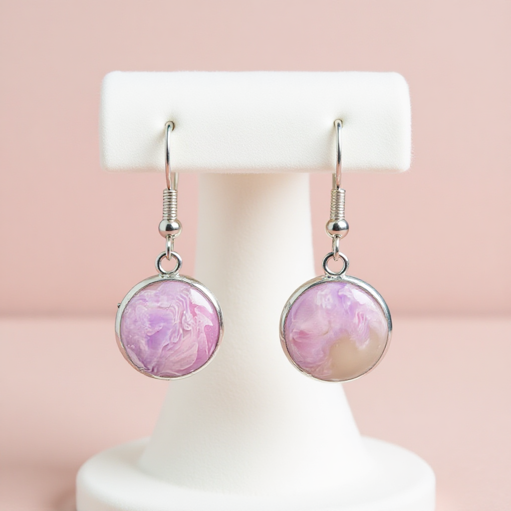 Dangly Marble Earrings