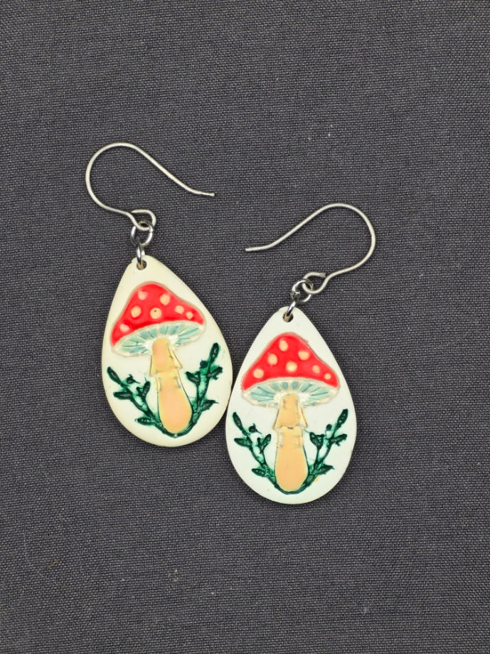 Mushroom Dangle Earrings