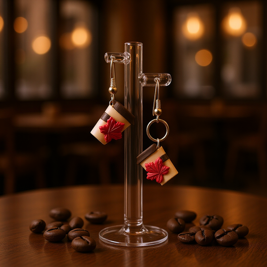 Maple Coffee Cup Earrings